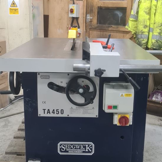 Used Sedgwick TA450 Table Saw Bench
