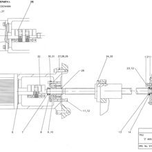 Bridgeport VMC1000 Z Axis Ballscrew Assembly