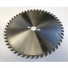 300 Dia  TCT Sawblade x 48 teeth x 20mm bore for Wadkin Panel Saw. For general cross cutting of softwoods and trimming of plywood and particle board. Scoring saw has to be removed to use 300 dia blade.