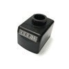 SIKO DA09 Metric Black Indicator - 20mm Bore 2mm Per Rev, Anti Clockwise To Increase  - NOTE VIEWING POSITION