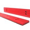 Set of 40 off - RED TOPPED FEED TABLE SLATS FOR WADKIN BURSGREEN PAR MKII FOUR SIDED PLANER