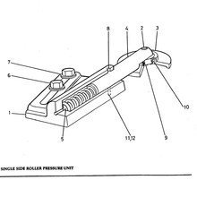 Single Side Roller Pressure Unit for GD Planer Moulder Spare Parts