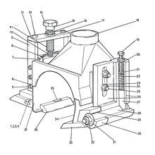 Top Head Chipbreaker, Pressure Pad & Extraction Hood for Wadkin GD Planer Moulder Spare Parts