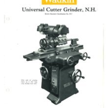 Wadkin NH Universal Cutter Grinder Spare Parts