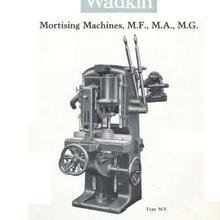 Wadkin MG Morticer Spare Parts